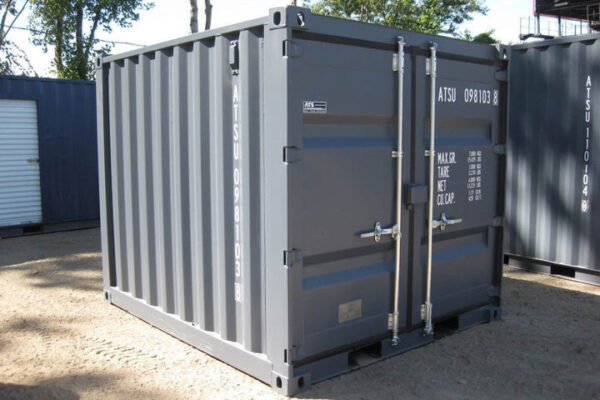 Container 10 Fuß x 8 Fuß (neu) Grau