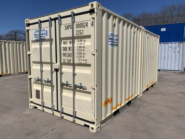 Neuer DUO-CON – DOPPELTÜR oder 2-10′ MIT ARBEIT – Transport-/Lagercontainer – Wind- und wasserdicht – BEIGE – Bild 21