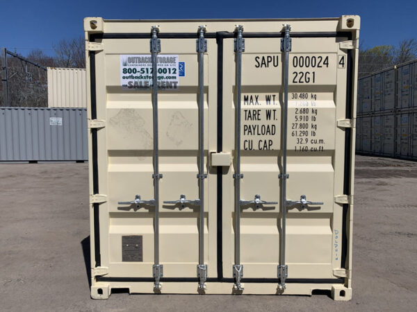 Neuer DUO-CON – DOPPELTÜR oder 2-10′ MIT ARBEIT – Transport-/Lagercontainer – Wind- und wasserdicht – BEIGE – Bild 22