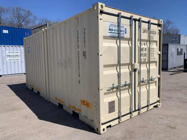 Neuer DUO-CON – DOPPELTÜR oder 2-10′ MIT ARBEIT – Transport-/Lagercontainer – Wind- und wasserdicht – BEIGE – Bild 12